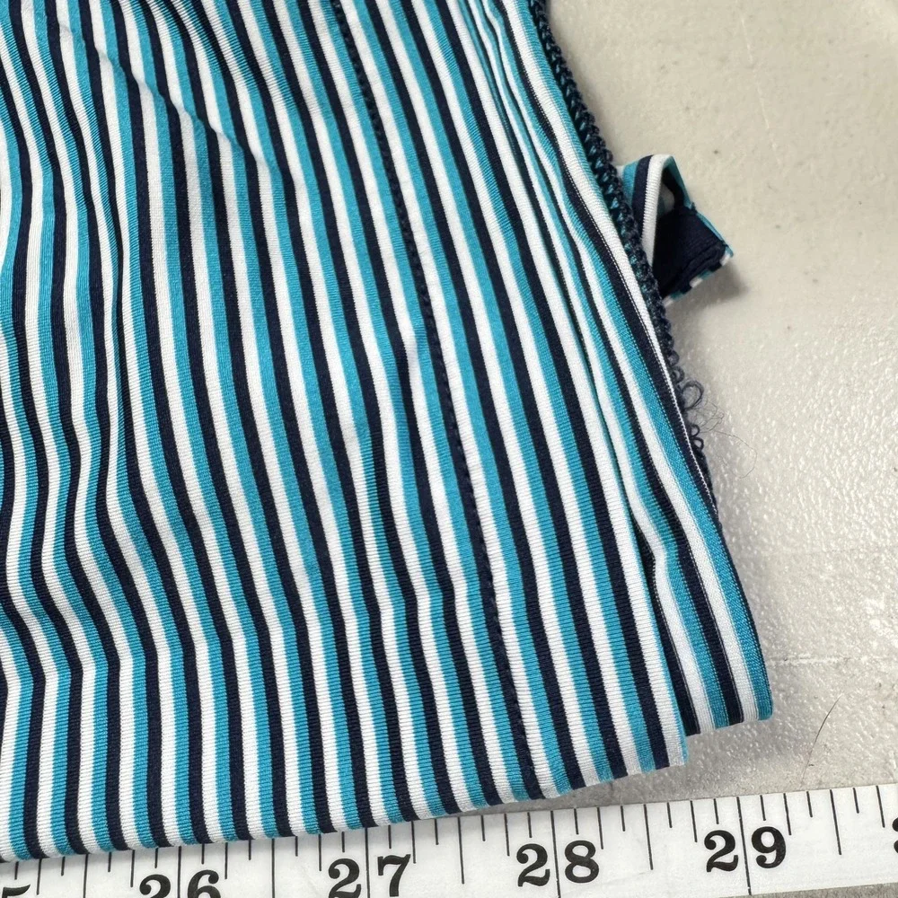 Ralph Lauren Polo Shirt Mens Small Blue White‎ Striped Stretch Golf Performance